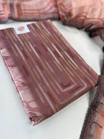 Semi silk unstitched salwar set / NC197