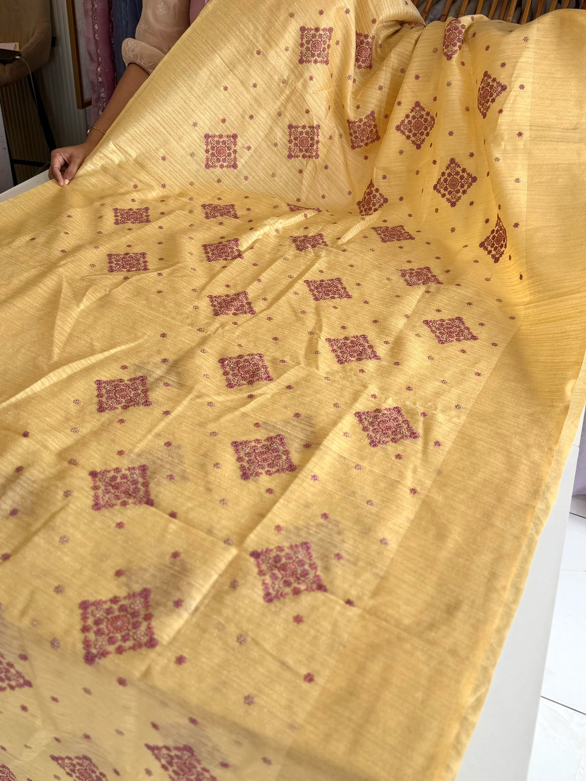 Semi jute saree/ DHB8