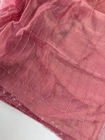 Crushed organza saree/HW344