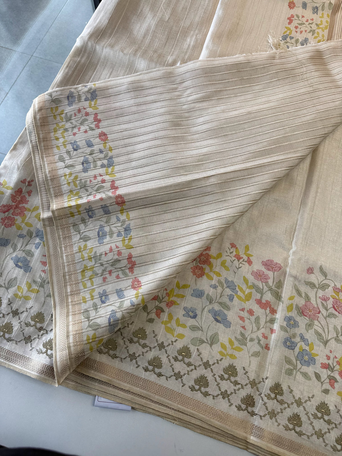 Semi Tussar Silk Saree /MD376