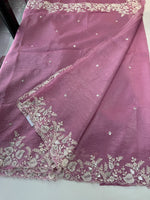 Crushed crape saree/ u5232