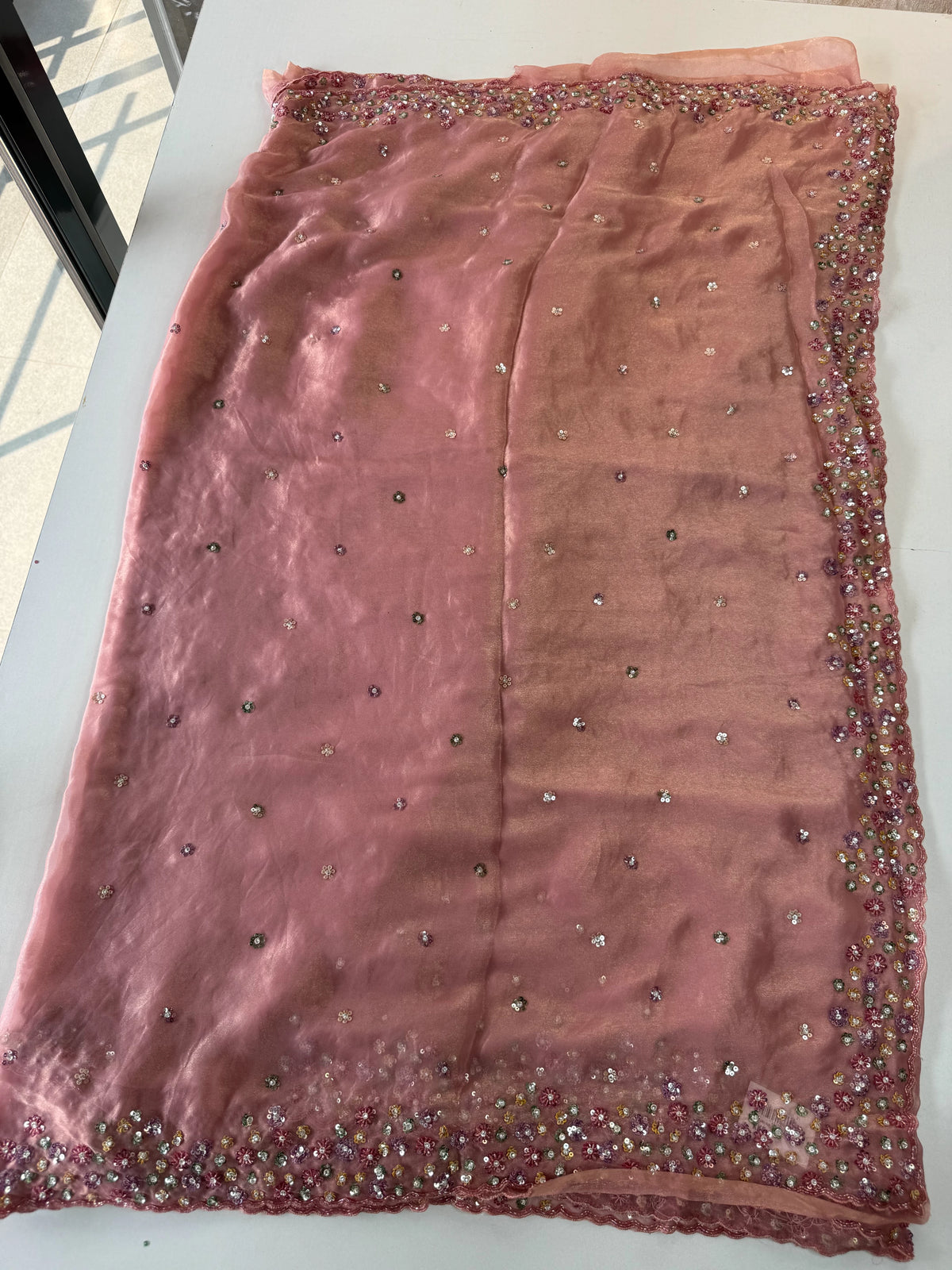 Shimmer Georgette Saree/J3577
