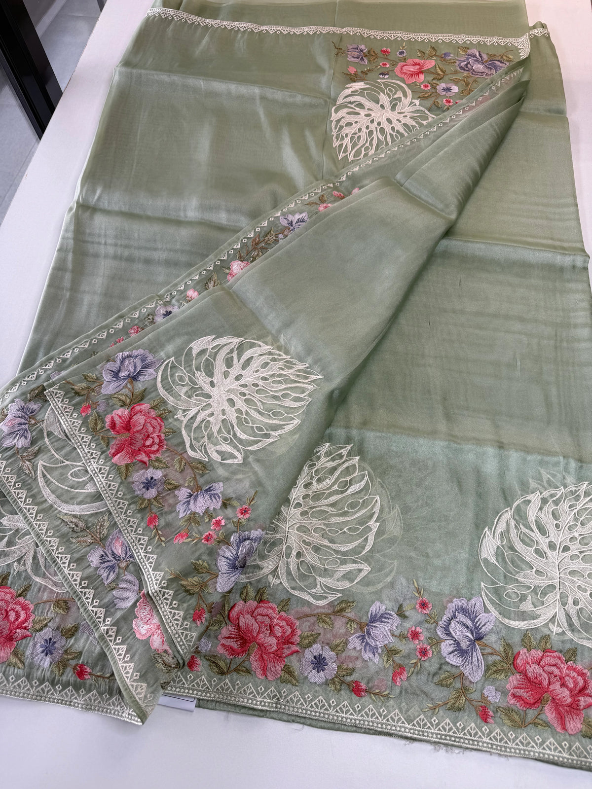 Tissue organza saree /RKF07