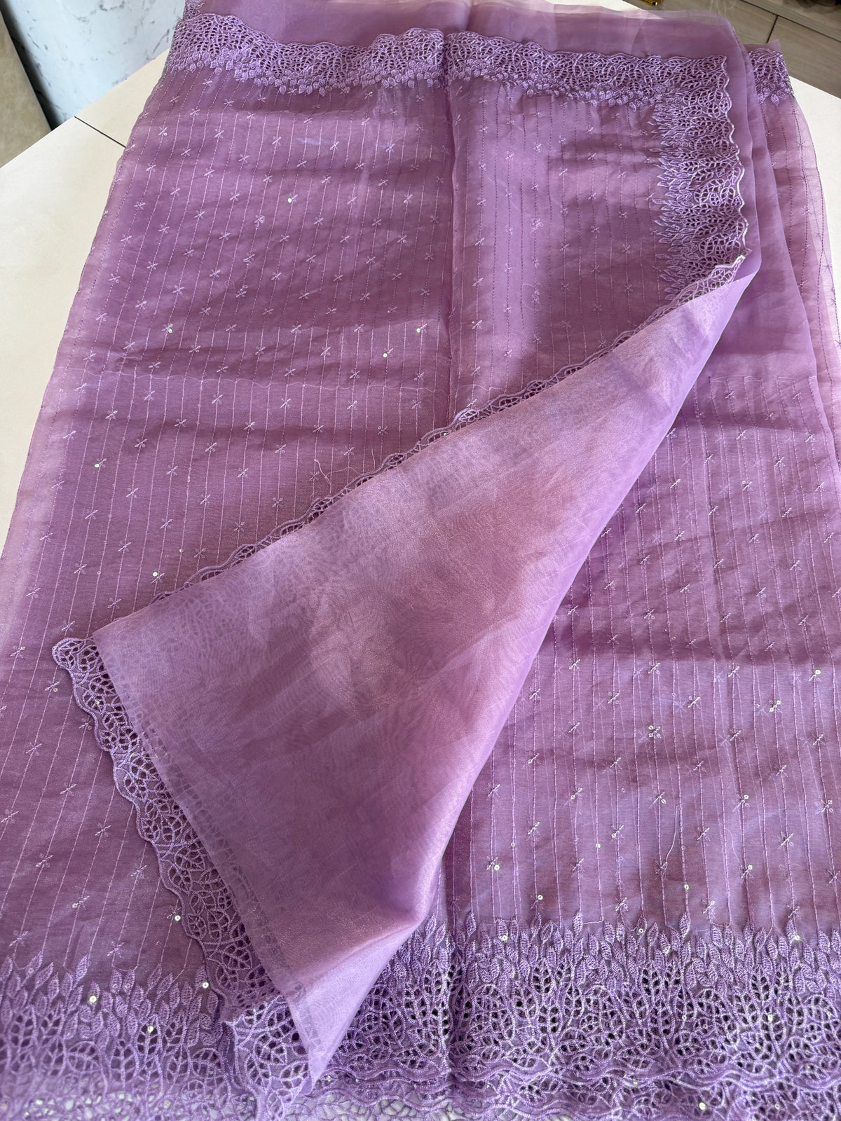 Soft Organza Saree/ Cw055