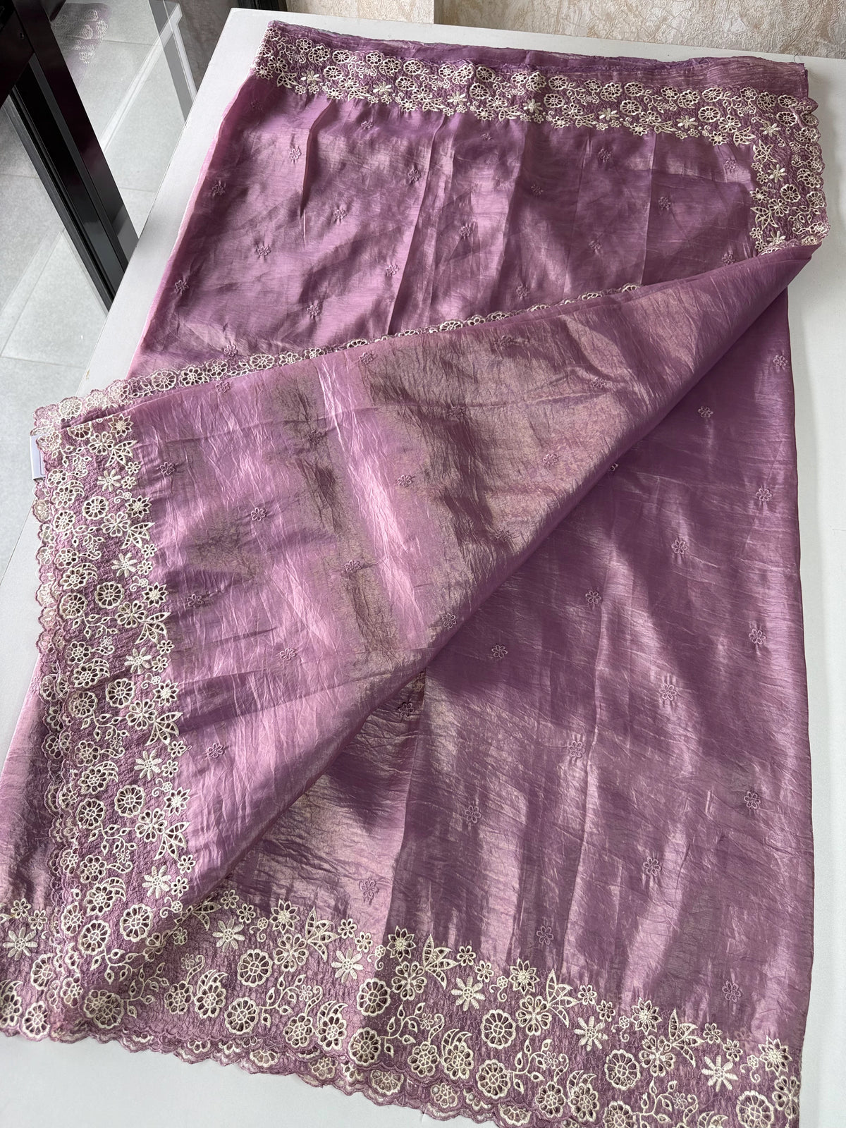 Crushed satin Organza /PN643