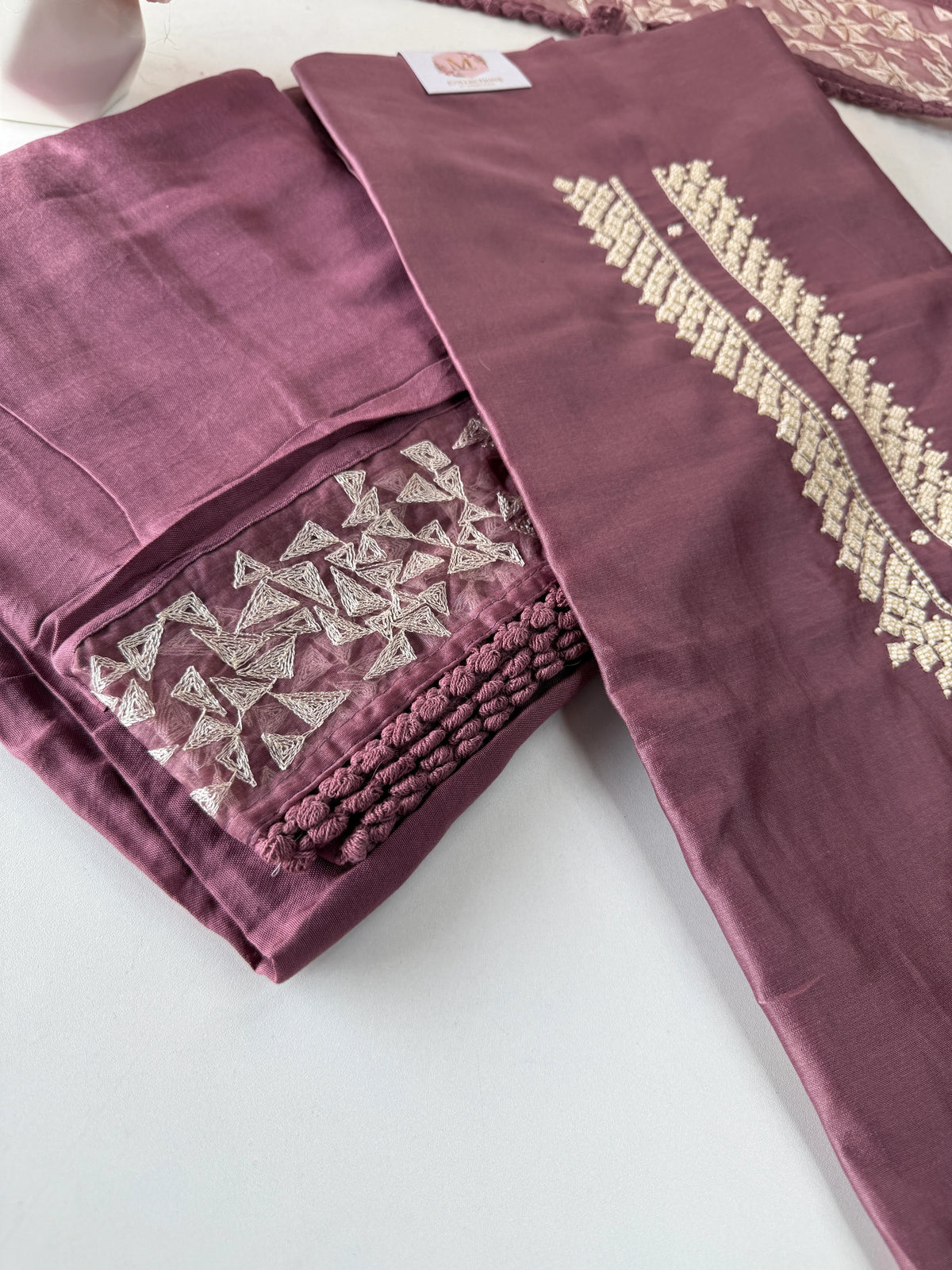 Chanderi Silk unstitched salwar set/NC119