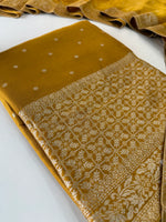 Banarasi weaved unstitched salwar set/NC108