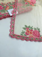 Premium organza unstitched salwar set / U5253
