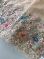 Glass Organza Saree/ 155A