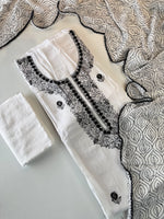 Pure Georgette chikkankari salwar set /5127