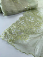Korean Organza Saree / U4834