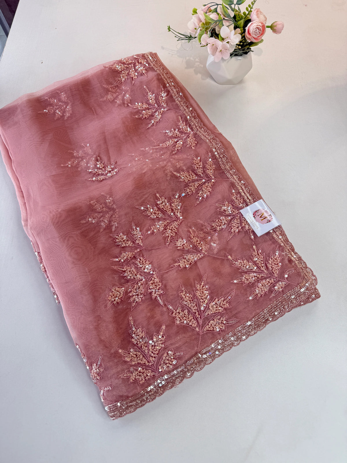 Glass Organza Saree/SP86