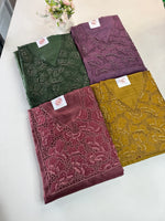 Slub silk unstitched salwar set /Nc115