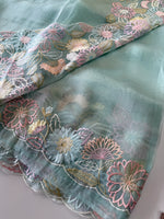 Glass organza Saree/ 155G