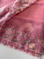 Glass organza Saree/ 155F