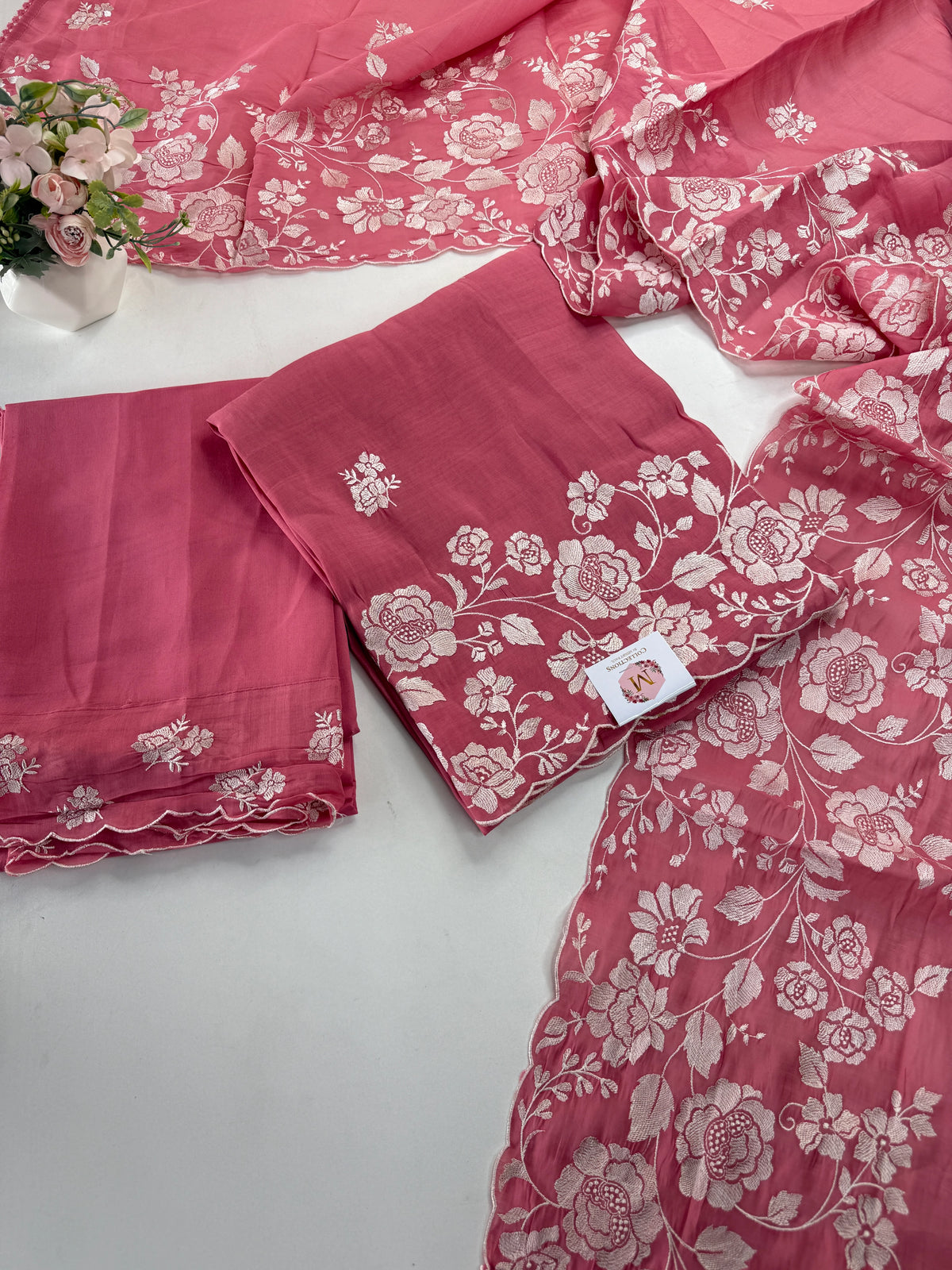 Soft Chanderi unstitched salwar set / NC159