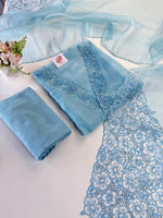 Organza unstitched salwar set / NC160