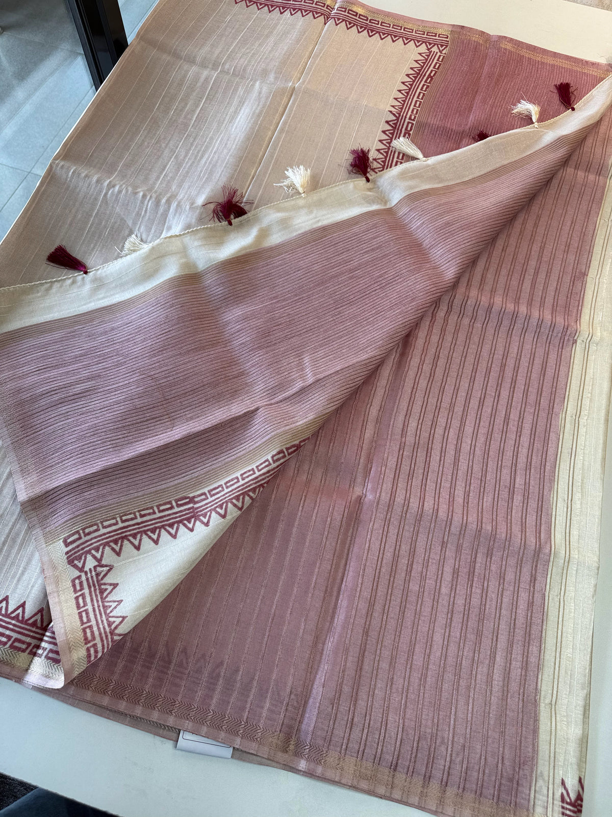 Semi Tussar Saree/ MFBP