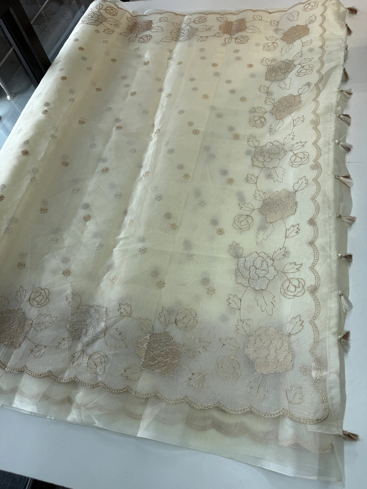 organza saree/ SS100