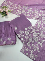 Soft Chanderi unstitched salwar set / NC159
