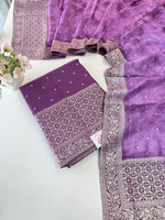 Banarasi weaved unstitched salwar set/NC108