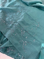 Crushed crape saree/HW324