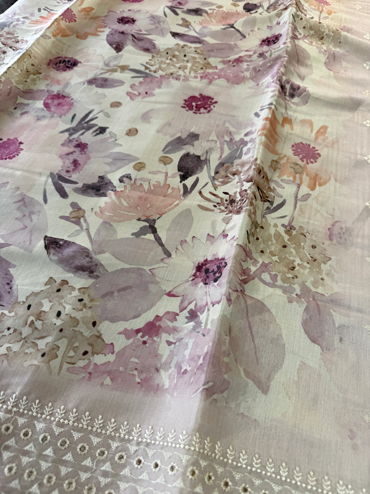 Semi Silk Blended Saree/7599