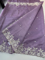 Crushed crape saree/ u5232