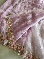 Korean organza saree/ HW595