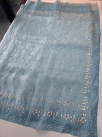 Korean organza saree/ Hw557