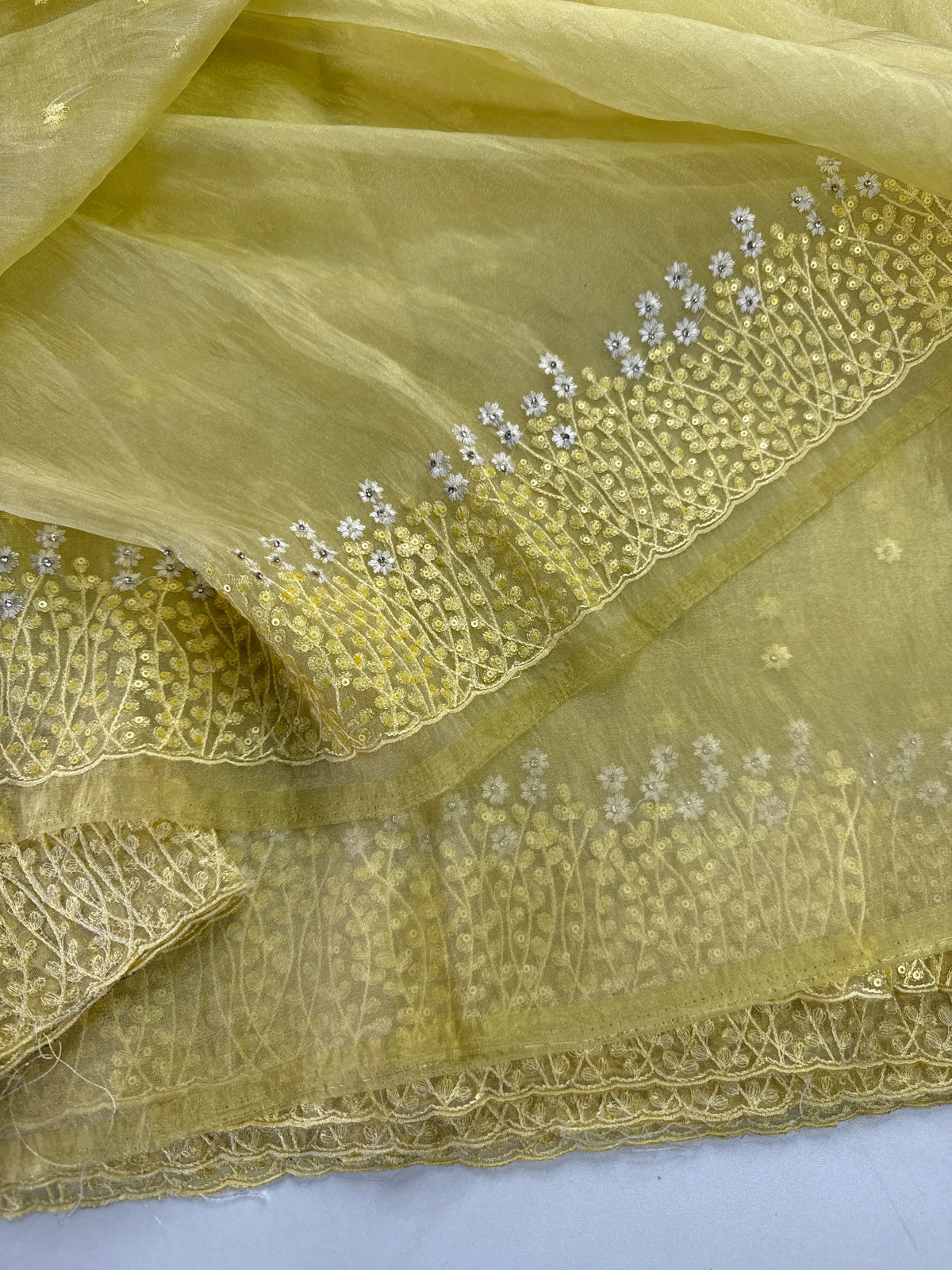Korean organza saree/ Hw557