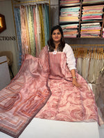 Semi silk unstitched salwar set / NC197