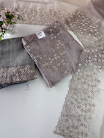 Organza Unstitched salwar set /U5504