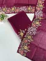 Semi corduroyUnstitched salwar set / NC142