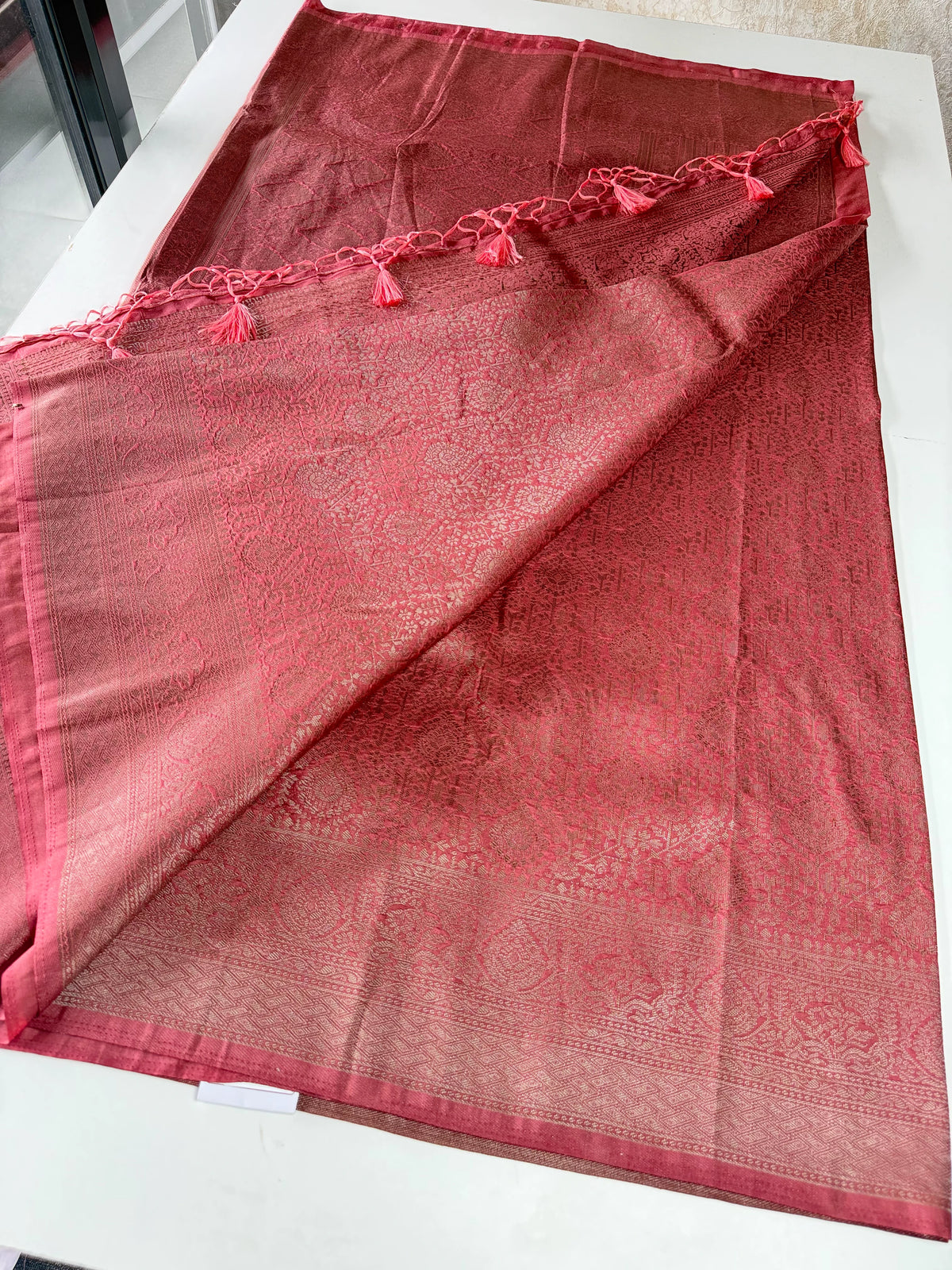 Soft Georgette Banarasi weaved saree/ AY101