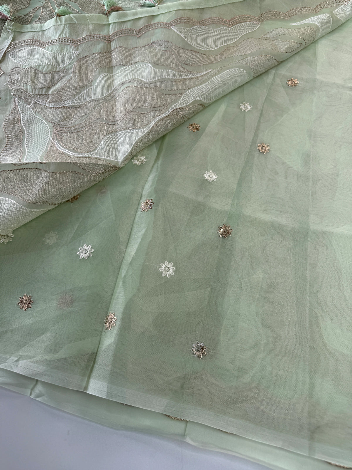 Organza saree/A893
