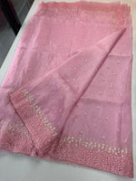 Korean organza saree/ Hw557
