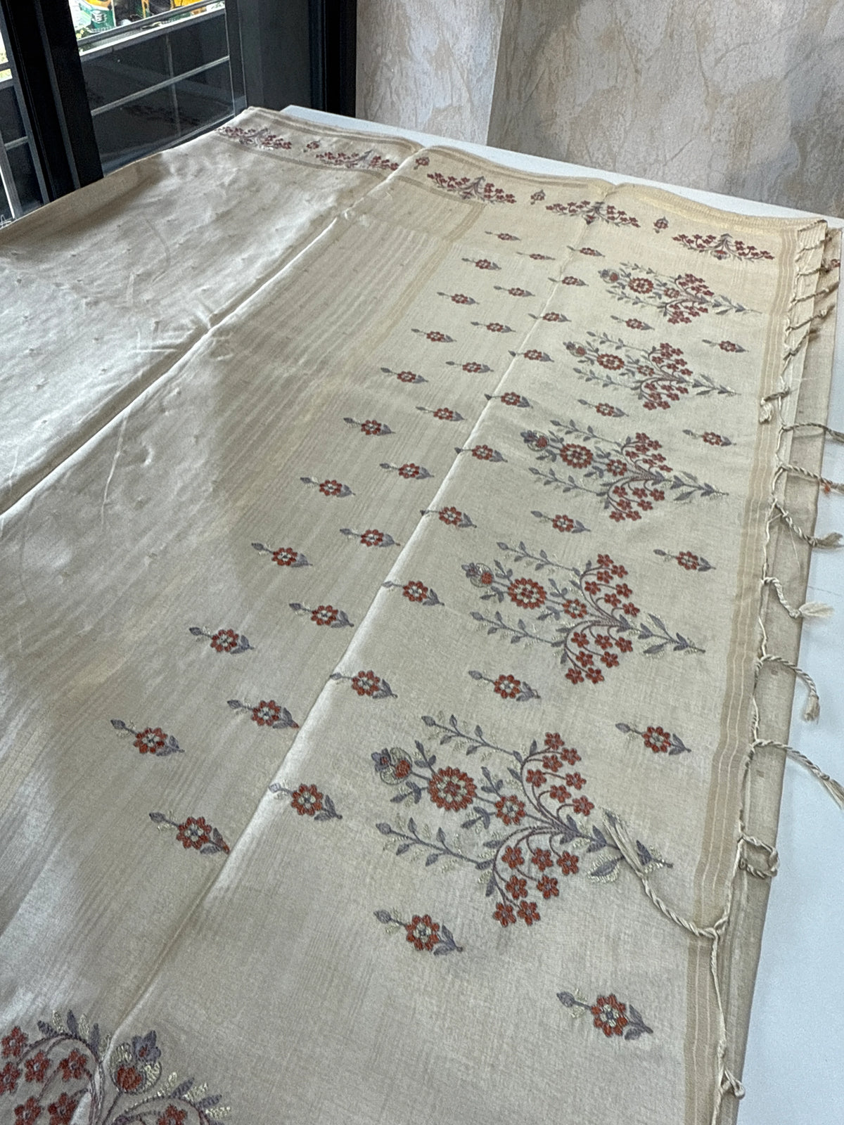 Soft semi Tussar saree/FG457