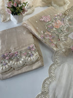 Premium Organza unstitched salwar set /U5509