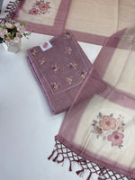 Linen unstitched salwar set /NC170