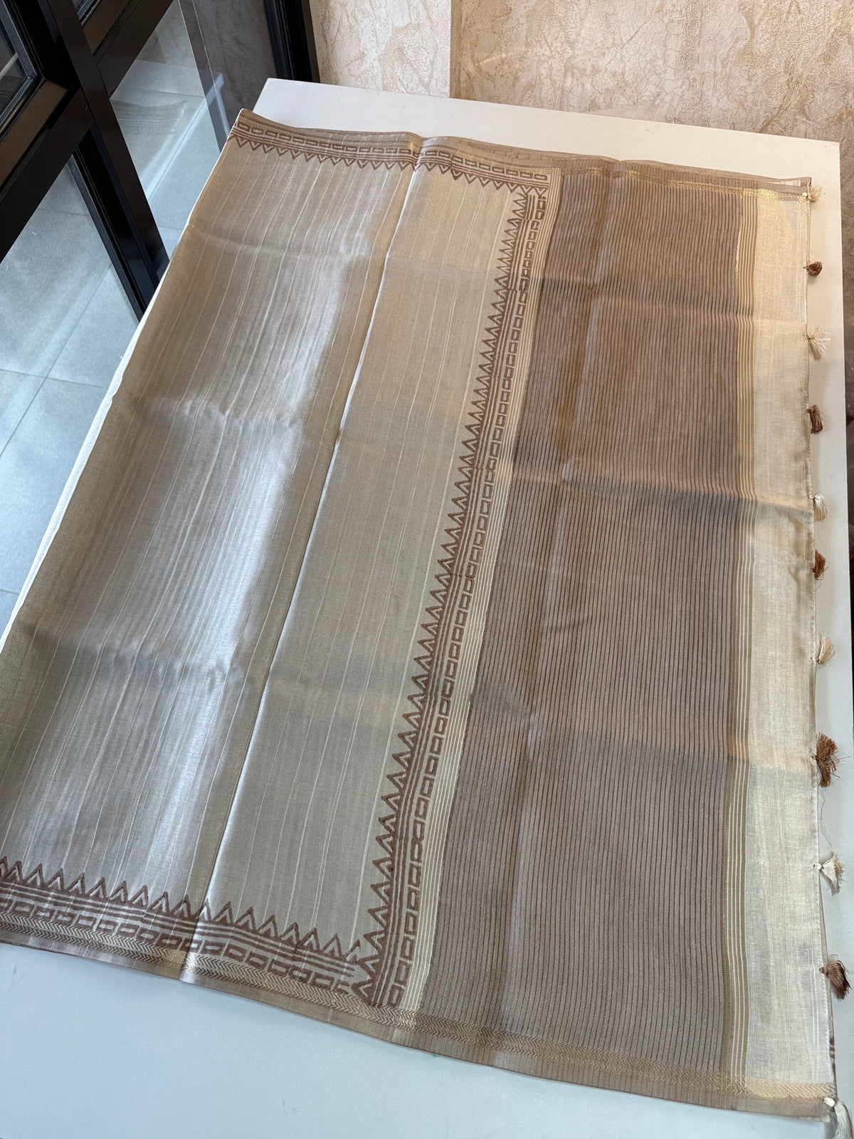 Semi Tussar Saree/ MFBP