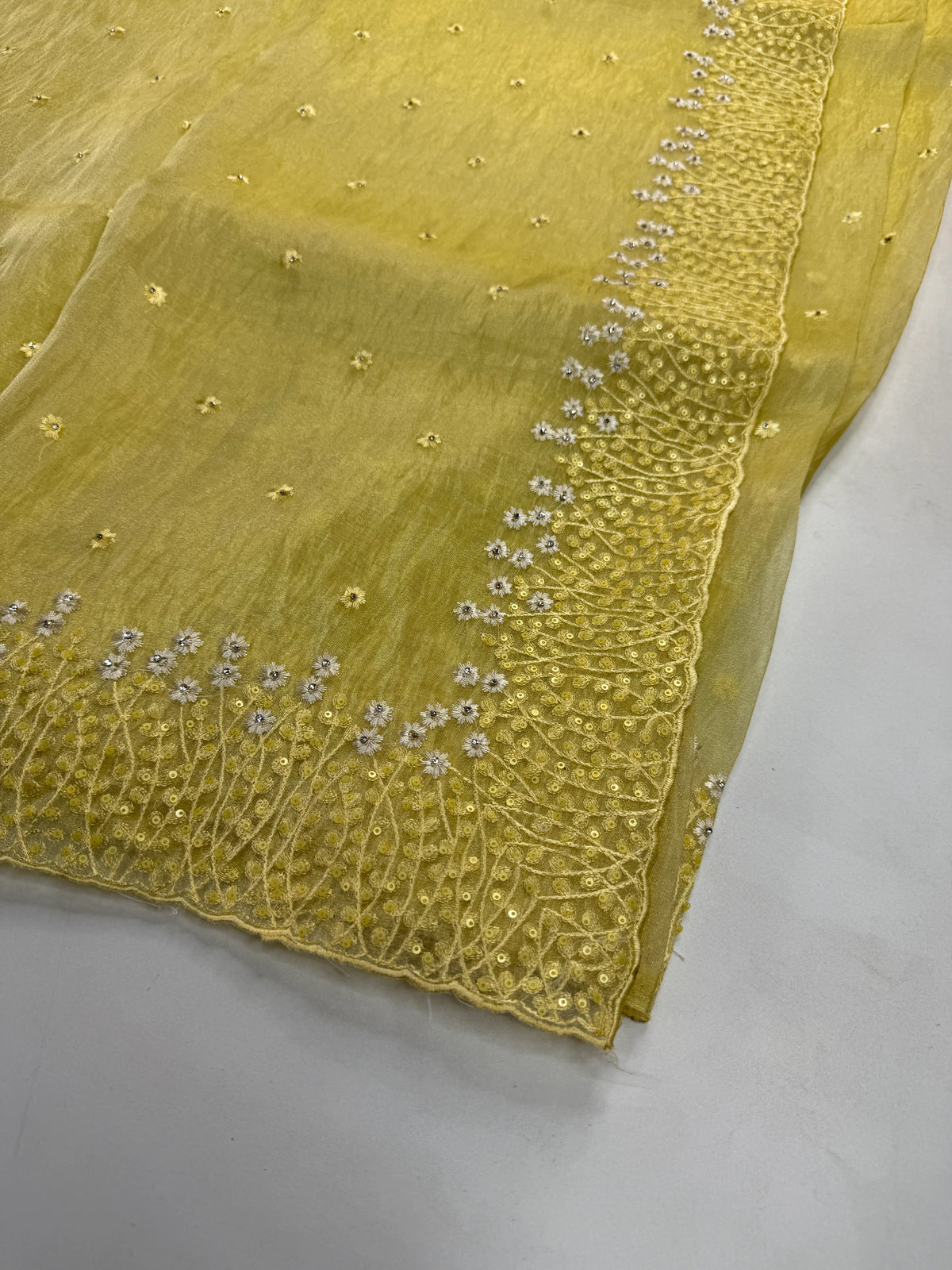 Korean organza saree/ Hw557