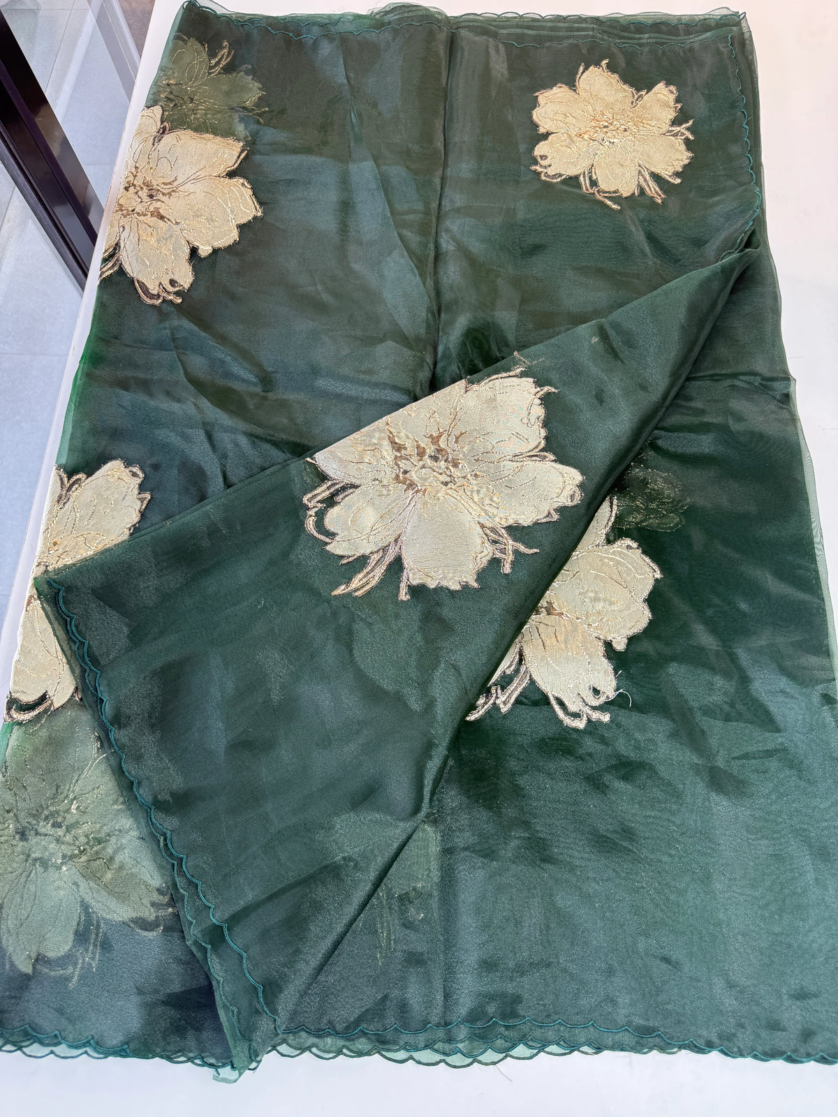 Glass Organza Saree/ KB24