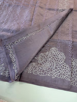 Semi silk finished saree/8065