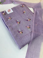 Linen unstitched salwar set /NC170