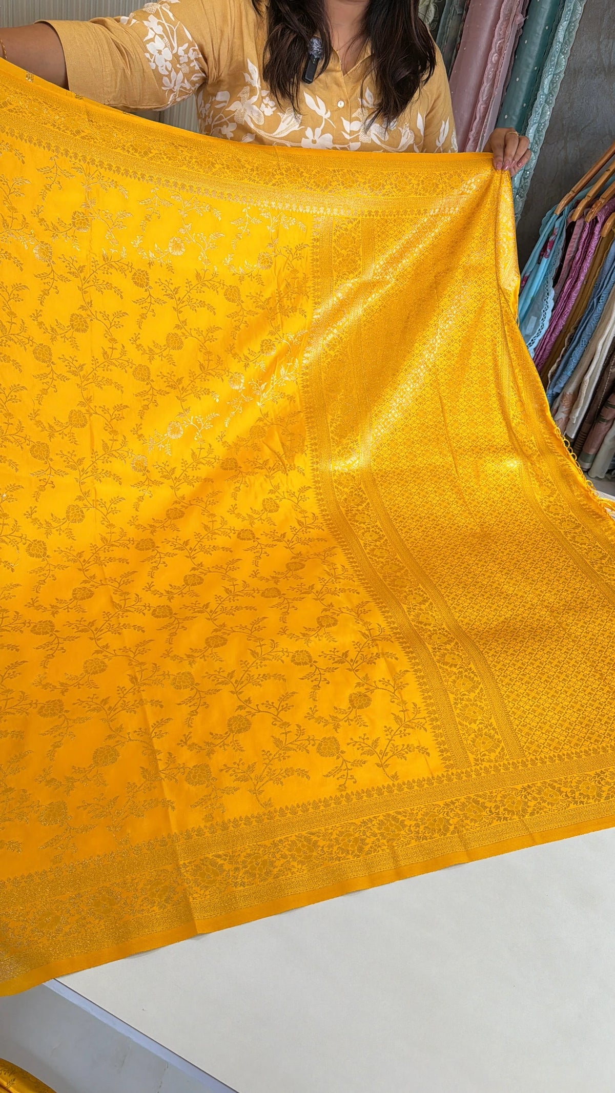 Semi silk banaras Saree/ VS66