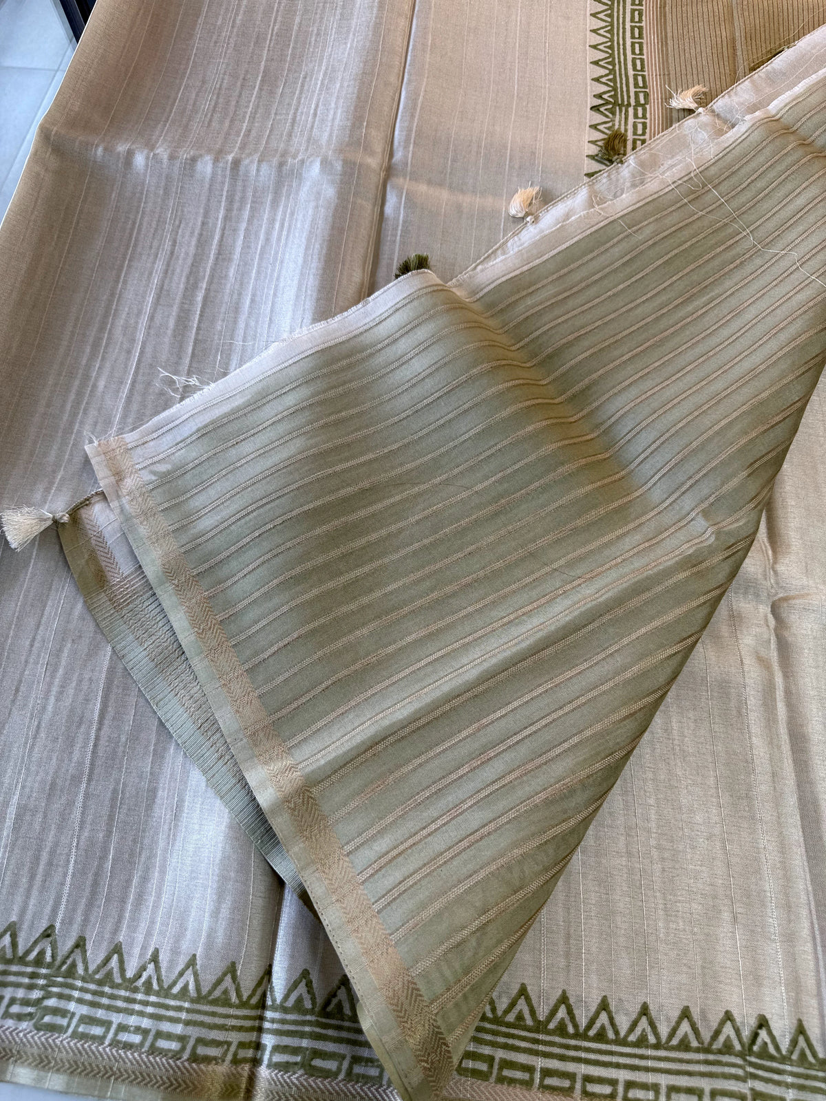 Semi Tussar Saree/ MFBP