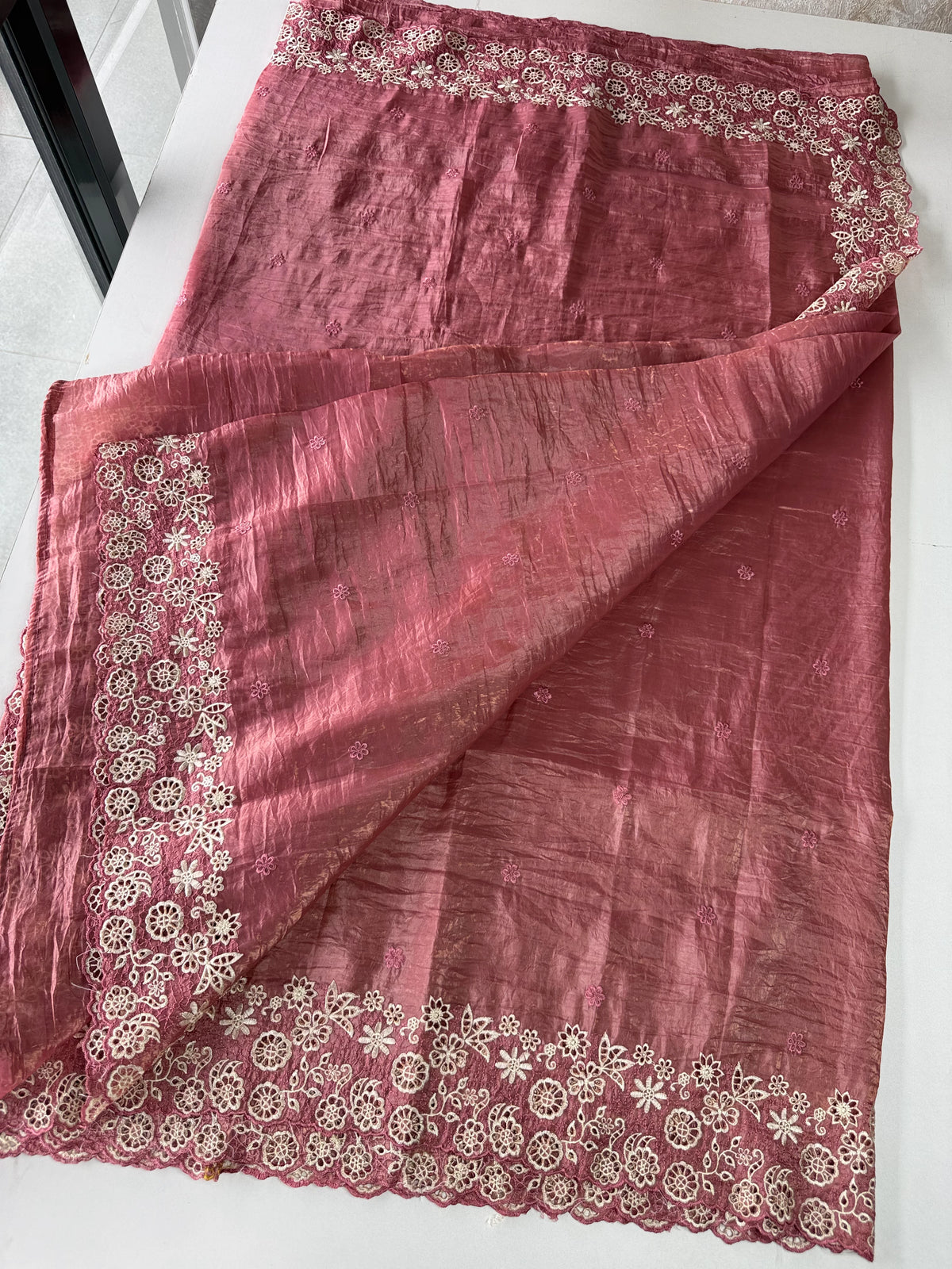 Crushed satin Organza /PN643