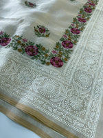 Tissue linen blended Saree/564B