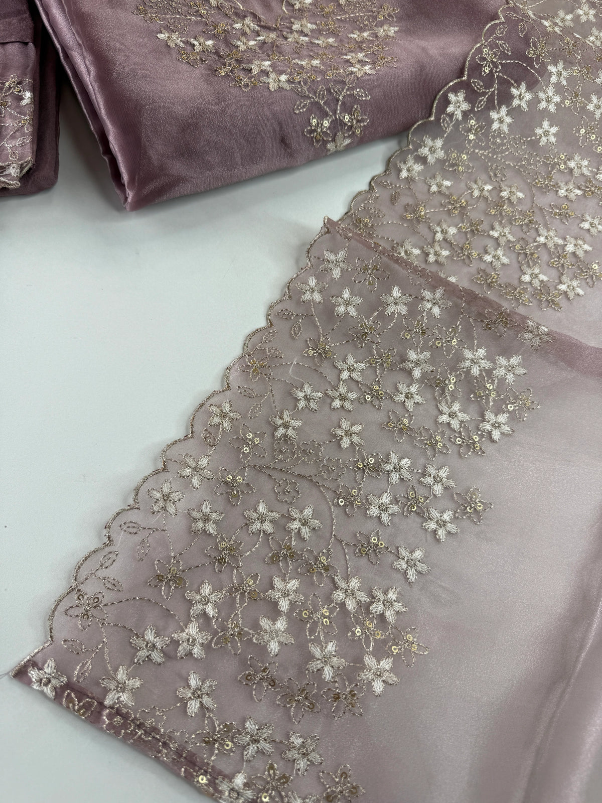 Organza Unstitched salwar set /U5504